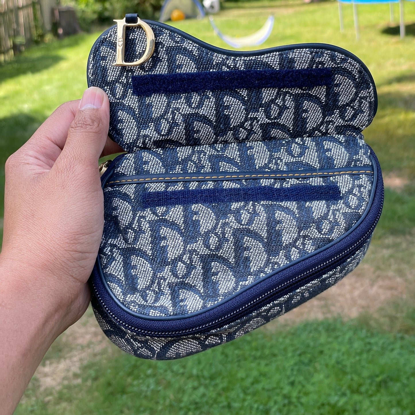 Dior mini saddle pouch